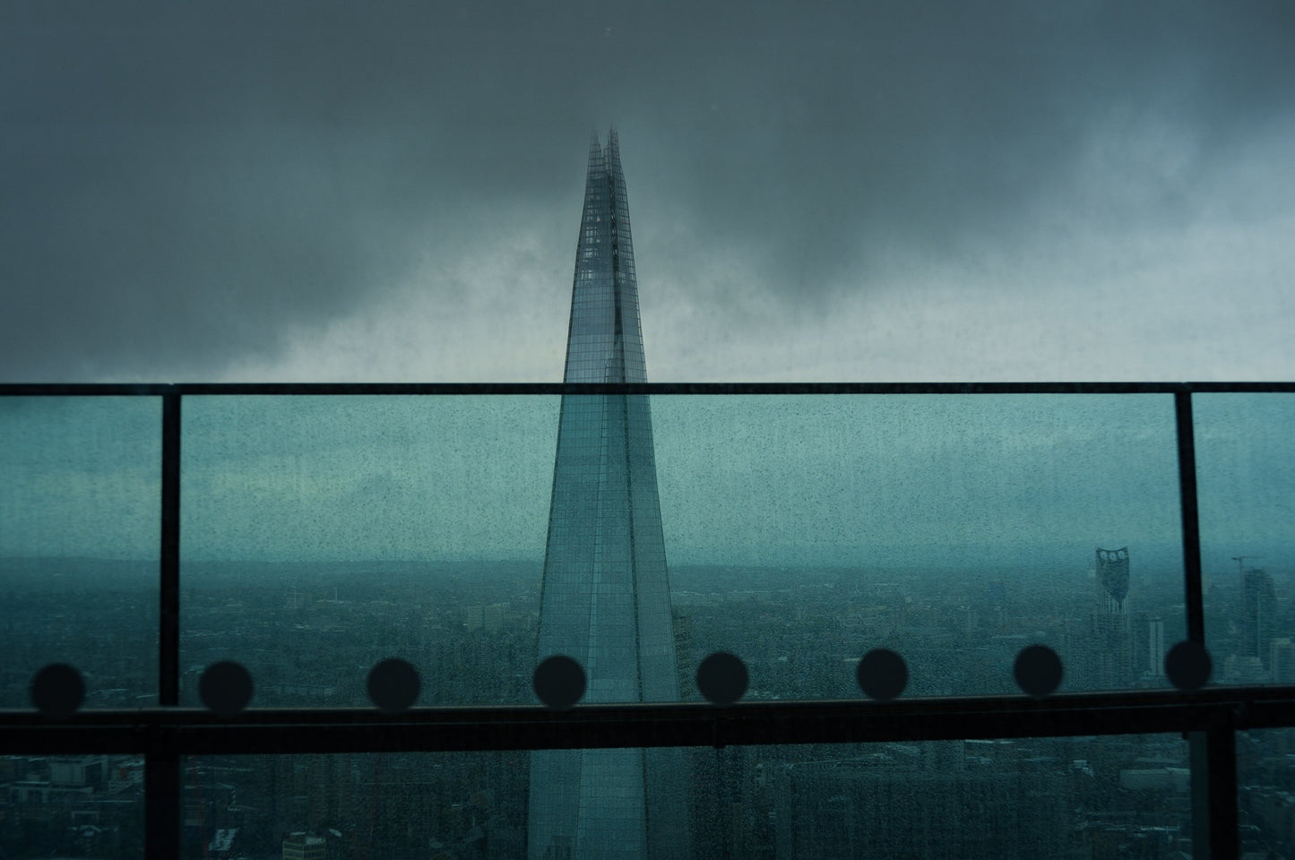 Storm Clouds over The Shard A4 Print