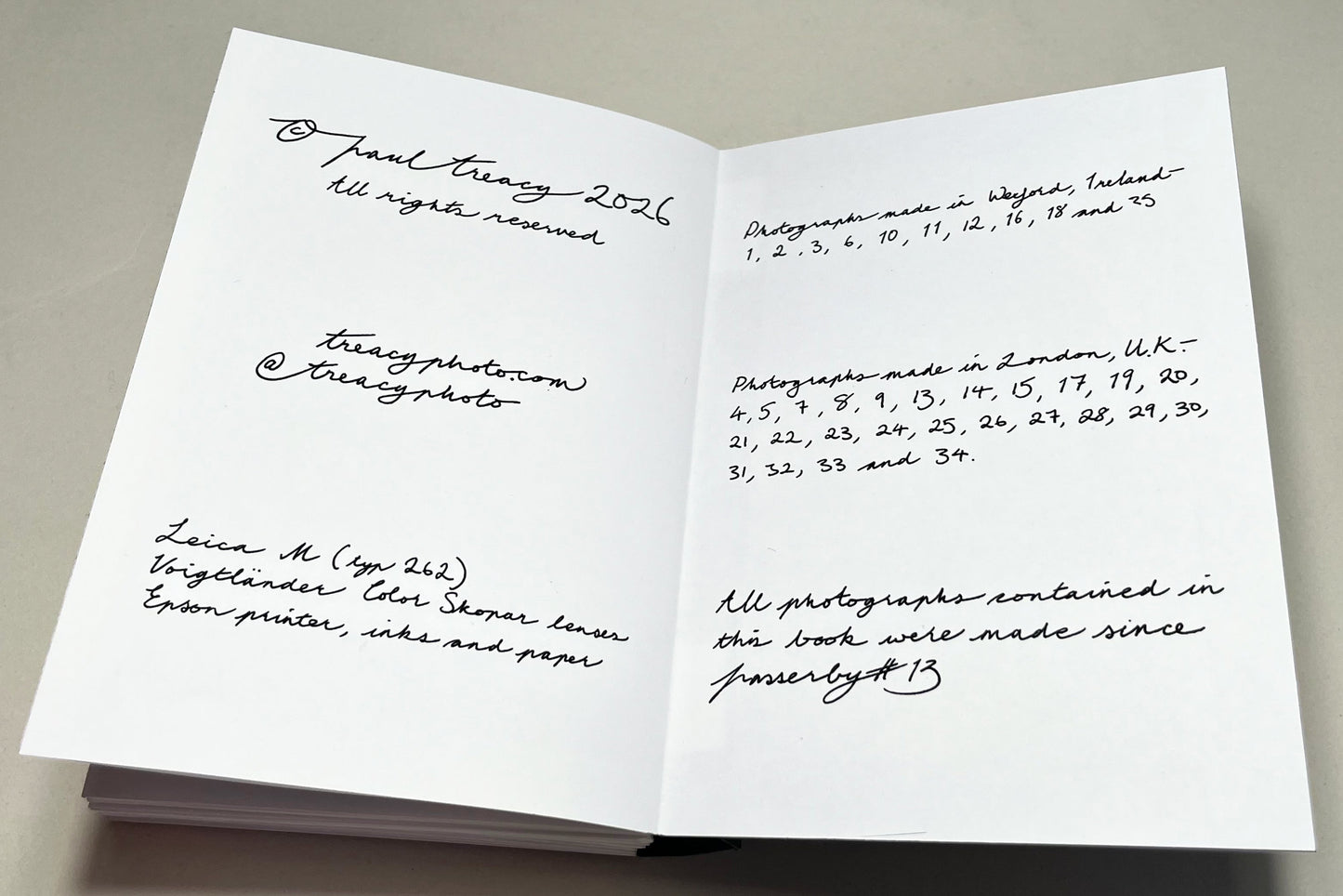 Passerby 14 - handmade photobook