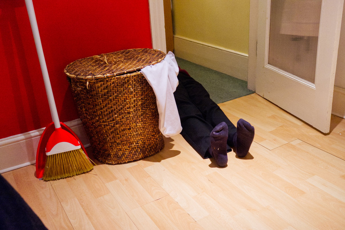 Strange Domestic Scene With Legs - A4 Epson Premium Lustre Print